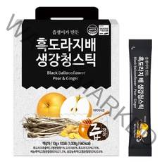 즙쟁이 흑도라지 배 생강 청 스틱, 1박스 100포입