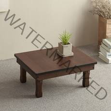 조은세상 네이처 엔틱 미니찻상 510x390, 브라운