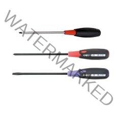 베셀 고무자루드라이버 610 4mm 타격 전공 일자드라이버 정밀 라쳇 자석, 610-075(-)