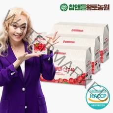 참앤들황토농원 [황토농원]맛있는 붉은 산수유즙 30포 3박스, 80ml, 90개
