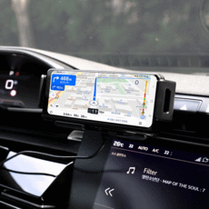 무아스 15W 와이드 듀얼 코일 자동회전 차량용 무선충전 거치대 Z폴드 Z플립 폴더블폰, 단품