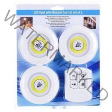 LED 롱거 라이트 무드등 3p + 리모컨, 화이트