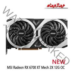 새로운 MSI AMD Radeon RX 6700 XT MECH 2X 12G OC GDDR6 192 비트 16 Gbps 7nm, 한개옵션0
