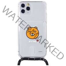 카카오프렌즈 목걸이 투명 젤리 휴대폰 카드 케이스