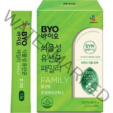 BYO 20억 생유산균 패밀리, 1.5g, 30개입