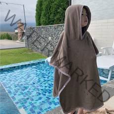 크레센문 아동용 럭셔리 후드 비치 가운