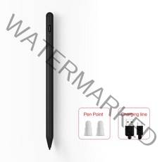 용량 성 스타일러스 터치 스크린 펜 범용 삼성 갤럭시 탭 S6 라이트 10.4 &quot;SM-P610 P615 A 8&quot; SM, 한개옵션1, 01 black