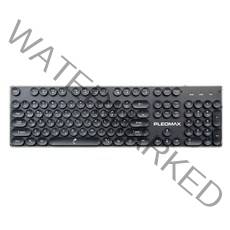 PLEOMAX AVEC-K301 레트로 LED 유선키보드, 블랙