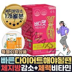 체지방 살빠지는 도움 기획세트 한달 단기간 효과좋은 다이어트 필요할때 에너지 비타민B HCA 약 1달분 식약처인증 HCA 아랫뱃살 엉덩이살 체지방빼기 허벅지살 여자뱃살 체중 빼는법, 1통