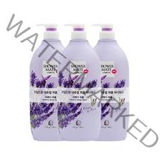 샤워메이트 라벤더 퍼퓸 바디워시, 900ml, 3개