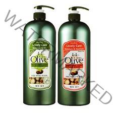 1+1 아임세레느 올리브 헤어 대용량 샴푸+ 린스, 1세트, 1500ml