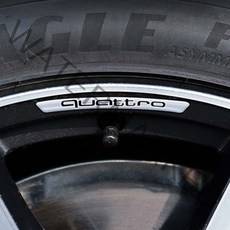 BMW M3 벤츠 AMG 아우디 콰트로 휠 라인 가드 스티커 (4개1세트), 아우디 QUATTRO화이트