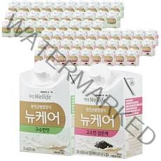[대상웰라이프] 뉴케어 구수한맛 검은깨맛 아셉틱 200ml x 60팩, 60개
