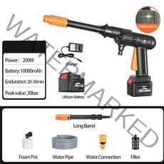 12v 휴대용 car washer gun 펌프 무선 고압 청소기 foam 노즐 for car wash auto care electric device, 씨엔, 무선 스타일