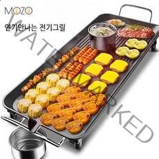 mozo 와이드 연기안나는 전기그릴 가정용 대형 멀티 고기불판, KP-1001
