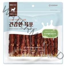굿데이 강아지 건강한 육포 우유스틱 껌 300g, 소고기 + 우유 혼합맛, 1개