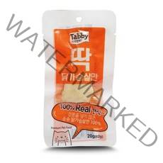 테비토퍼 딱 닭가슴살만 20g 100개입 전분없는 고양이 닭가슴살 간식