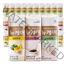 뉴케어 단호박 고소한 검은깨 구수한맛 3가지맛 30팩 일반 환자 균형 영양식, 200mlx30팩