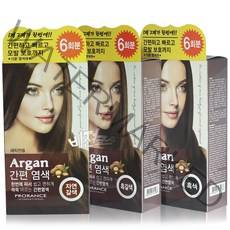 프로랑스 아르간 간편 염모제 1제 15g + 2제 15g, 흑색, 1세트