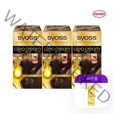 사이오스 새치염색약 올레오 2B 누드베이지 x3개_샴푸50ml, 없음