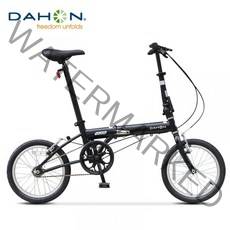 Dahon 다혼스피드 16 인치 미니 초경량 접이식 작은 바퀴 단일 속도 자전거 미니벨로 스타일 STYLE, 매트 블랙