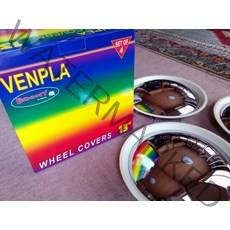 벤프라 boony 바겐버스 부니휠커버 크롬쟁반휠캡 다마스 포터 올드카 카라반 캠핑카, 13인치 크롬화이트