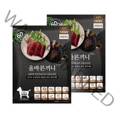 올바른끼니 반려견 소고기 + 초록입홍합 관절건강 소프트사료, 1.2kg, 2개, 소