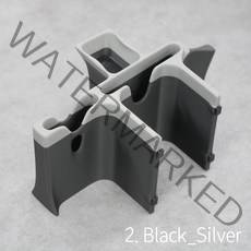 K5 DL3 수직 수납형 콘솔 트레이 콘솔 박스, 2. Black_Silver