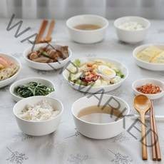 ERATO 크림모노 2인 그릇 홈세트 12p, 7종
