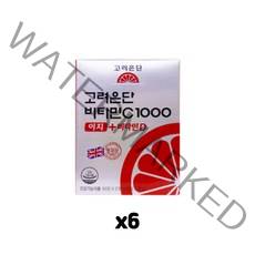 고려은단 비타민C1000 이지 + 비타민D 120정 (60정 x 2개), 6개