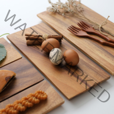 [아카시아 원목] 우드 플레이트 나무 초밥 스시 보드 접시 5종(택1)