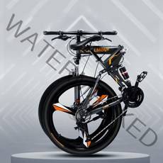 의풍인스 BUBA MTB자전거 경량 21속 24인치 26인치 접이식자전거 ZXC02, 화이트 블루_21단_26인치[삼발 에어로]