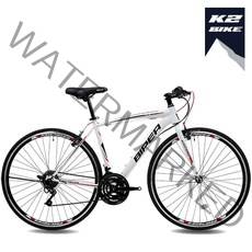 K2BIKE 하이브리드자전거 메커드H21 700C 21단, 메커드H21 700C(430) 화이트+레드, 미조립+소형공구