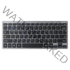 자이온 BT-K1000 멀티페어링 무선 블루투스키보드 5.0, 블랙, 텐키리스