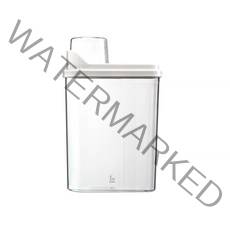 파스텔펫 크리스탈 밀폐 반려동물 사료보관통, 화이트, 2.5L