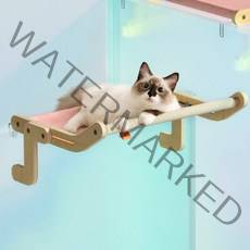 틸릿 미우펀 고양이 창문 선반 해먹, 핑크