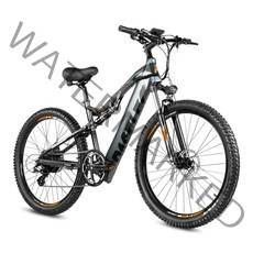 전기자전거 접이식 배달 가성비 paselec gs9 성인용 전기 자전거 48v 500w ebike 27.5in 풀 서스펜션 산악 자전거 emtb 13ah 배터리, 어두운 회색, 이십 일