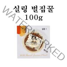 토종 벌집 사양 벌꿀 화분 천연꿀 1.8kg, 실링 벌집꿀 100g