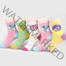 캐치 티니핑 여아용 중목 양말 5족 세트 CT-03