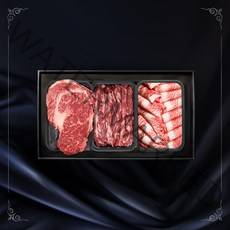 추석선물세트 1++ 등급 명절선물세트 마장동 투뿔 한우 구이용 한우선물세트 오늘하루이츠 꽃등심 갈비살 차돌박이, 고급포장