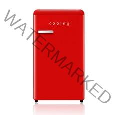 쿠잉 북유럽형 스타일리쉬 레트로 냉장고 85L, REF-90CNR