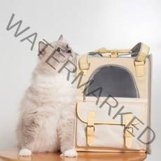 코믈리 고양이 대용량 이동백팩, 노란