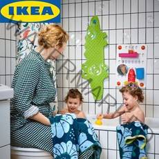 야야마켓 이케아 PATRULL IKEA 파트룰 유아 욕조매트 악어그린 미끄럼방지매트 33x90cm, 악어 그린