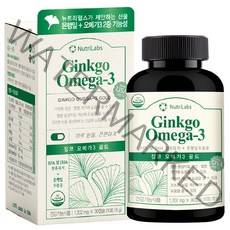 타이거아울렛 미국 징코 오메가3 90캡슐 x 1병 약 3개월분 은행잎추출물 EPA DHA 수험생 기억력 뇌 은행 빌로바 혈액순환 혈행개선 플러스 영양제, 단품, 단품