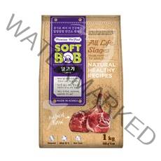 소프트밥 전연령 증기로 찐 사료, 양, 1kg, 1개