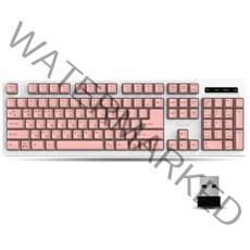 큐센 무선 키보드 + 키스킨 세트, 핑크, SEM-DT45 Plus Wireless, 일반형