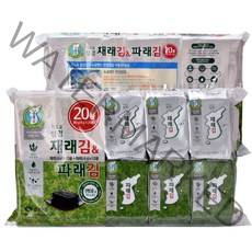성경식품 지도표 재래식 성경식탁김 4g x 10p + 파래김 4g x 10p, 20개