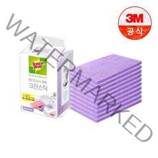 3M 크린스틱 베이킹소다 톡톡 시트타입(수세미형)10매, 단품