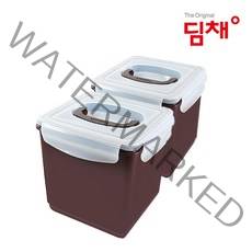 딤채 정품 김치통 위니아 김치용기 야채용기 김치냉장고전용용기, 2개입, 6.5L