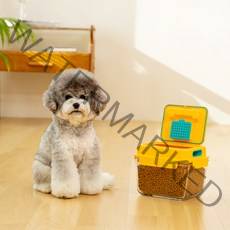 오펫 반려동물 맘마 사료통, 달리아오렌지, 3700ml